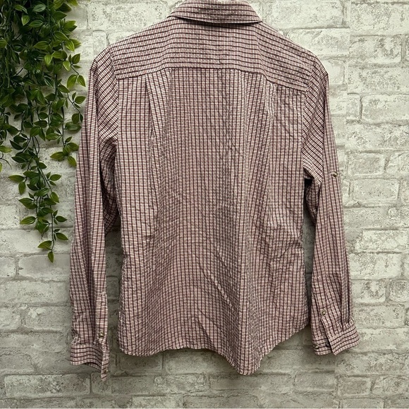 ORVIS checkered button down women’s size large pink - Picture 2 of 6